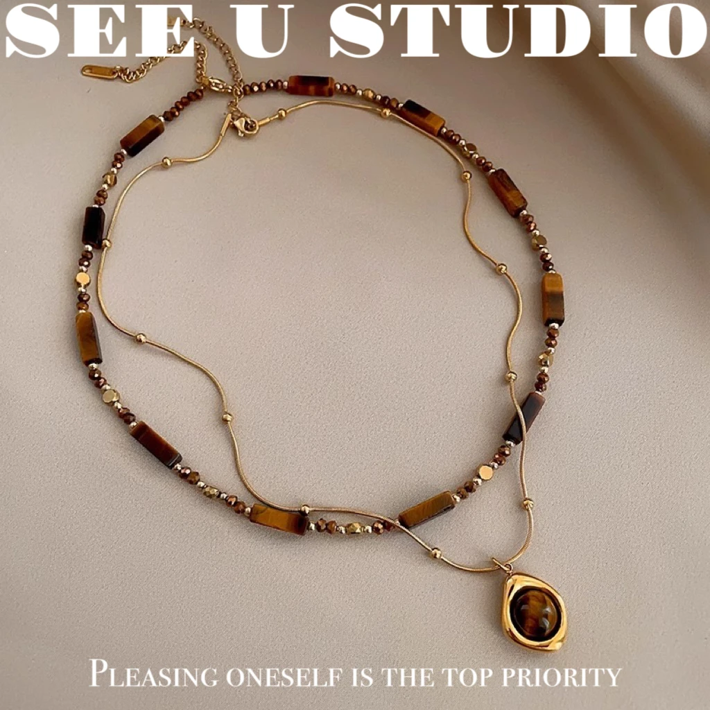 钛钢项链 时尚百搭复古小众【焦糖可可】项链