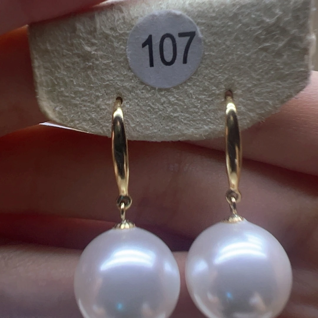银S925镶嵌淡水珍珠耳饰