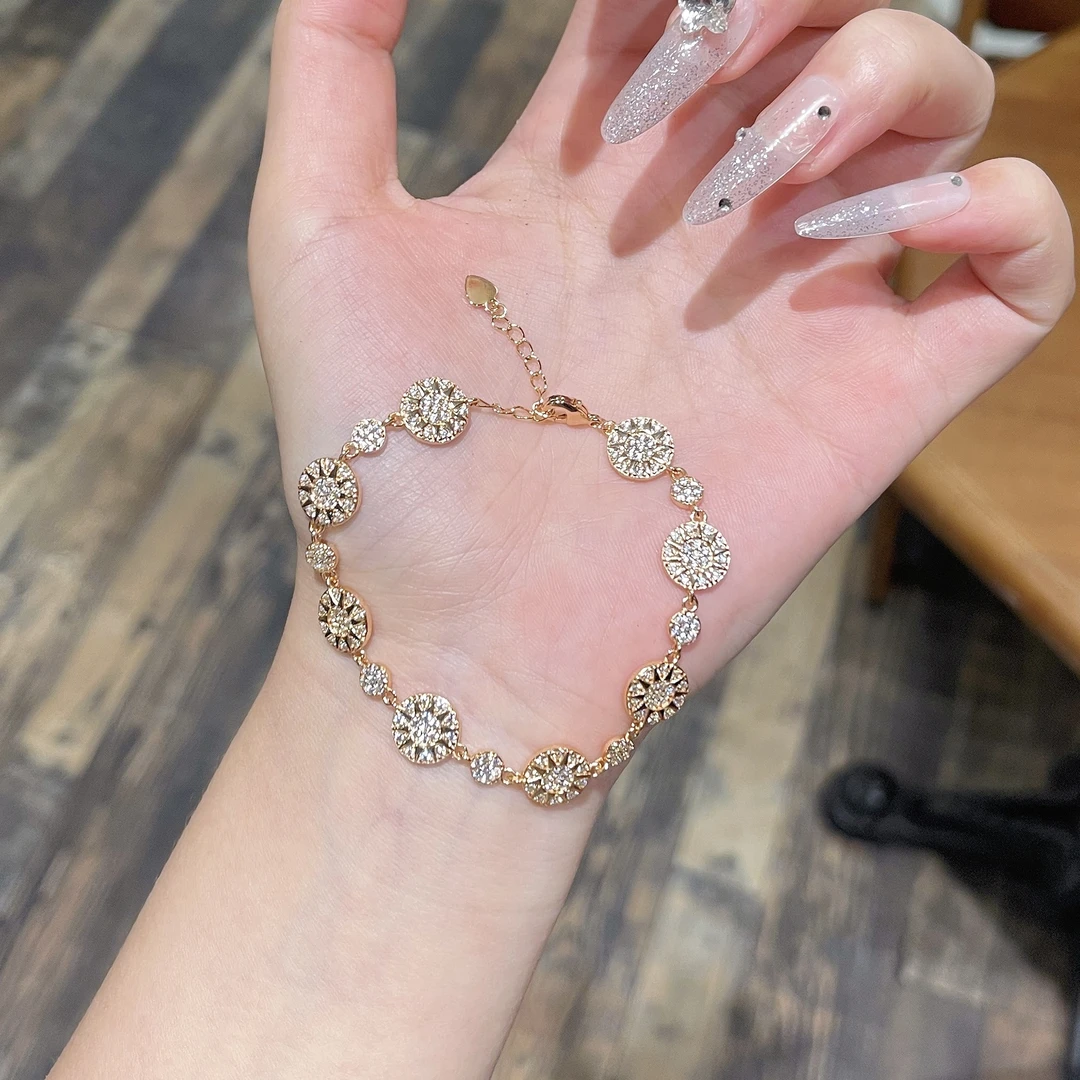 TIRENSE/狄伦斯 铜合金手链 高定太阳花系列轻奢气质手链