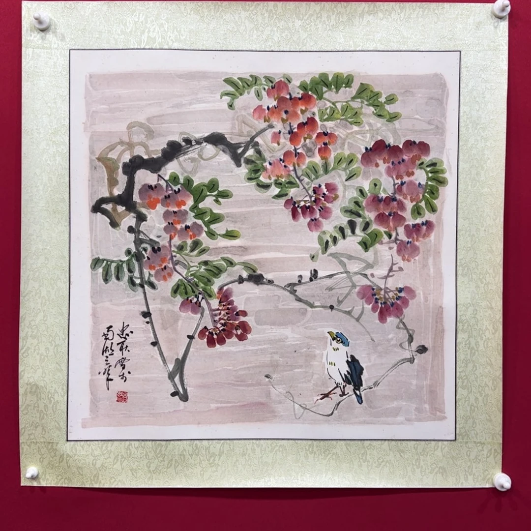国画黄忠耿四尺斗方作品