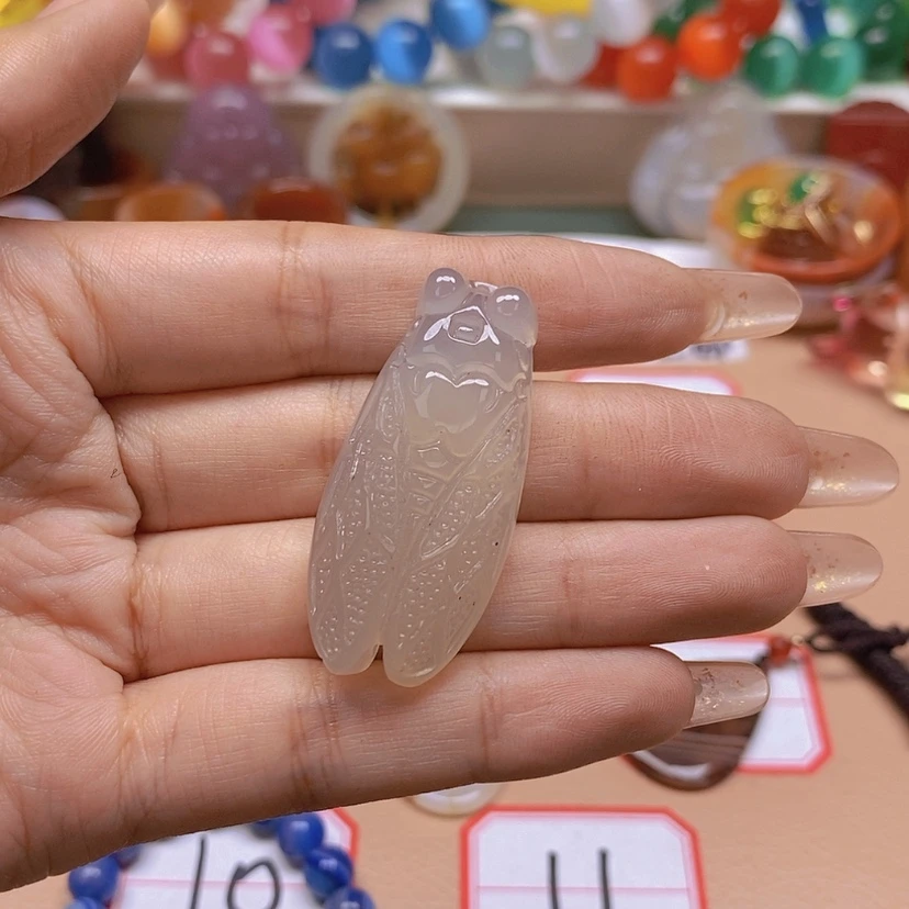 【闪购商品】玛瑙/玉髓颈饰未镶嵌心*累