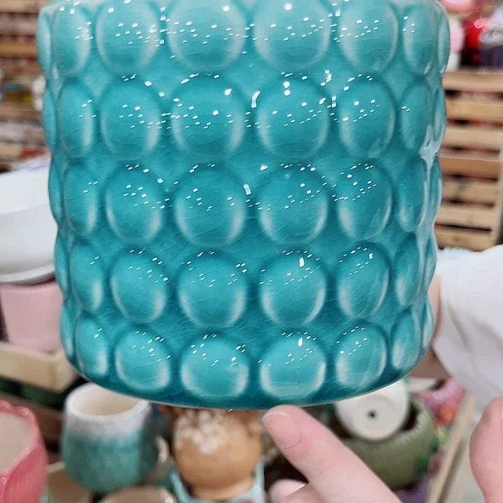 有孔.凑单10元陶瓷花盆发货！