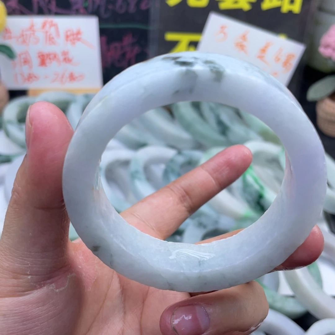 定制翡翠未镶嵌天然翡翠A货手镯定制翡翠手镯定制