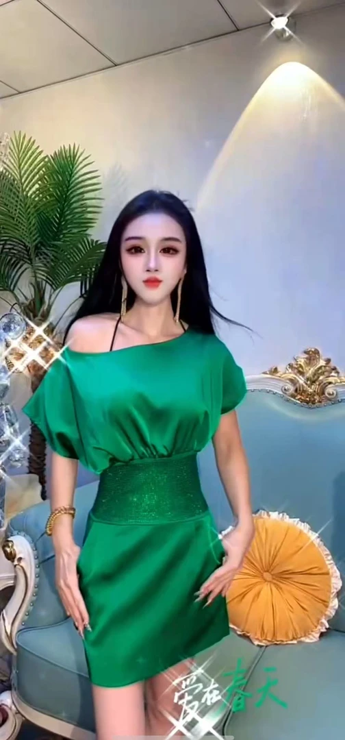 【漫老板】5313私服 定制高品质重工腰钻连衣裙