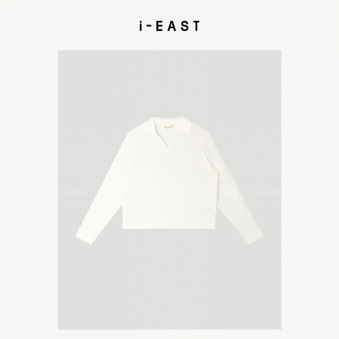 i-EAST NN 雨后初晴~时尚百搭个性针织上衣-5X SY8792