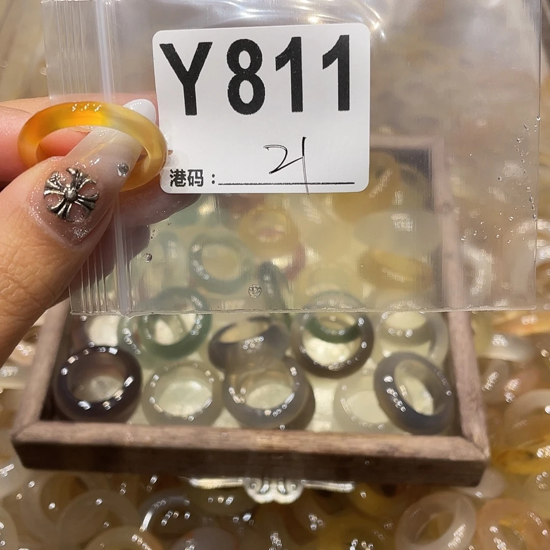 玛瑙/玉髓未镶嵌戒指811