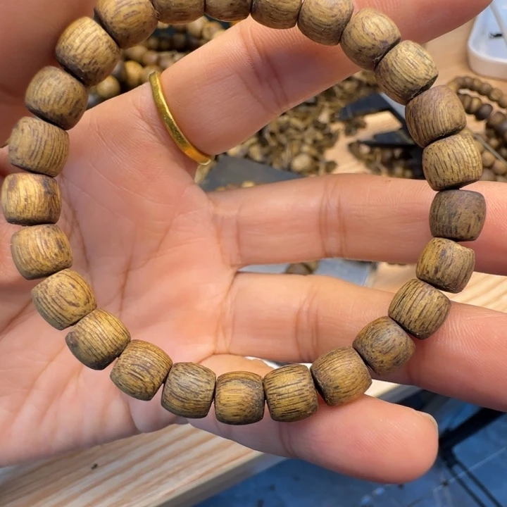 沉香沉香碎屑放漏07鼓珠