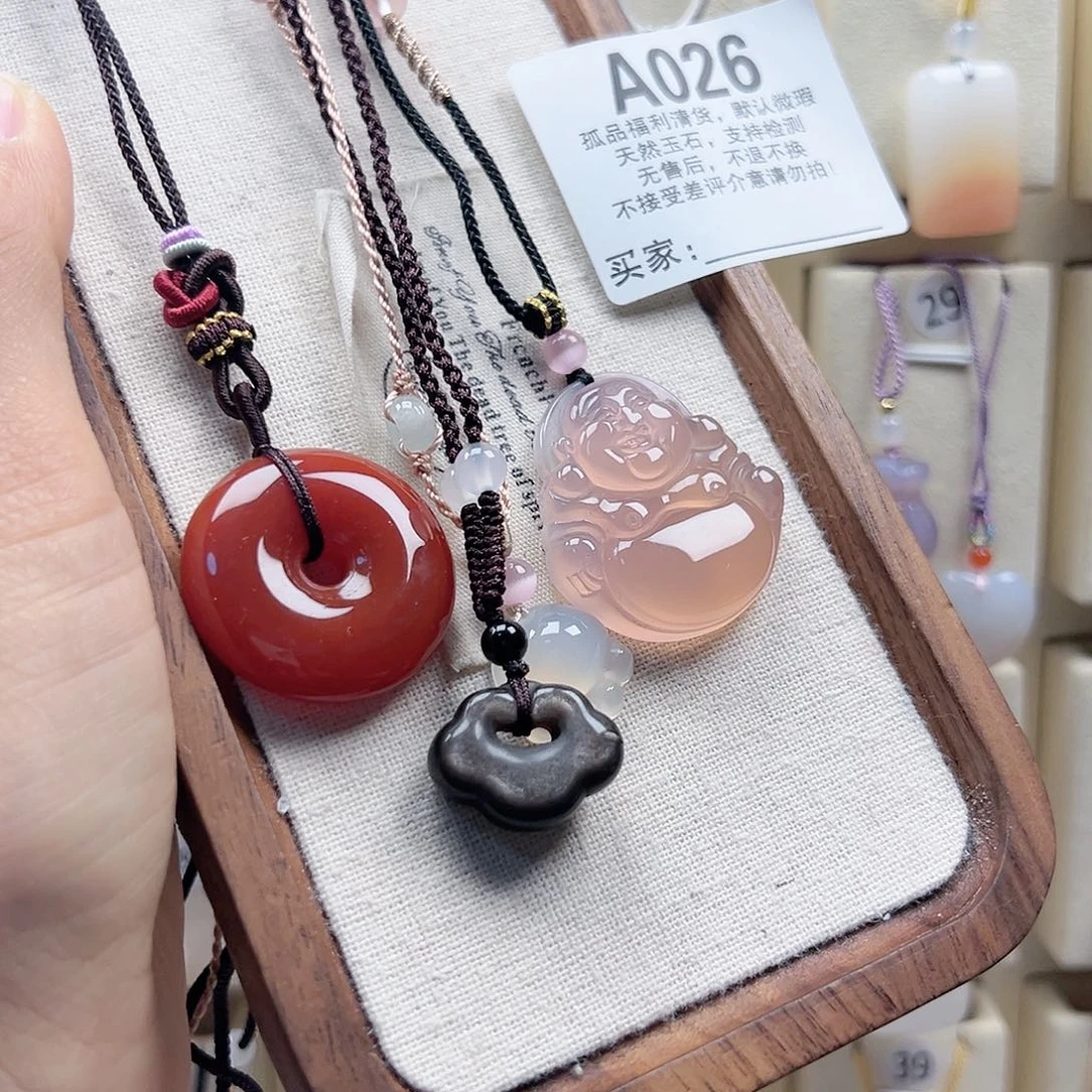 玛瑙/玉髓颈饰合金J***y