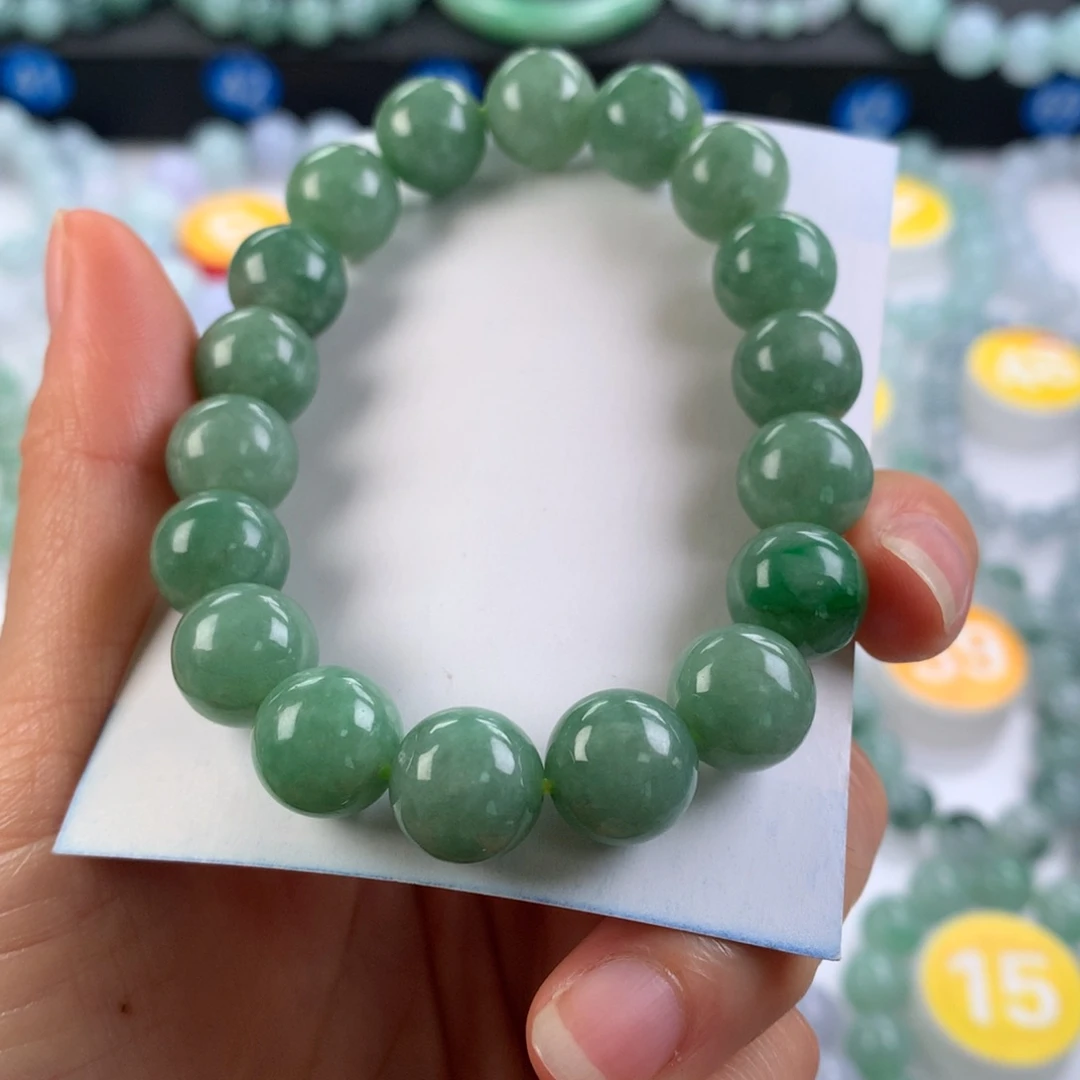 翡翠未镶嵌手链卡11.5