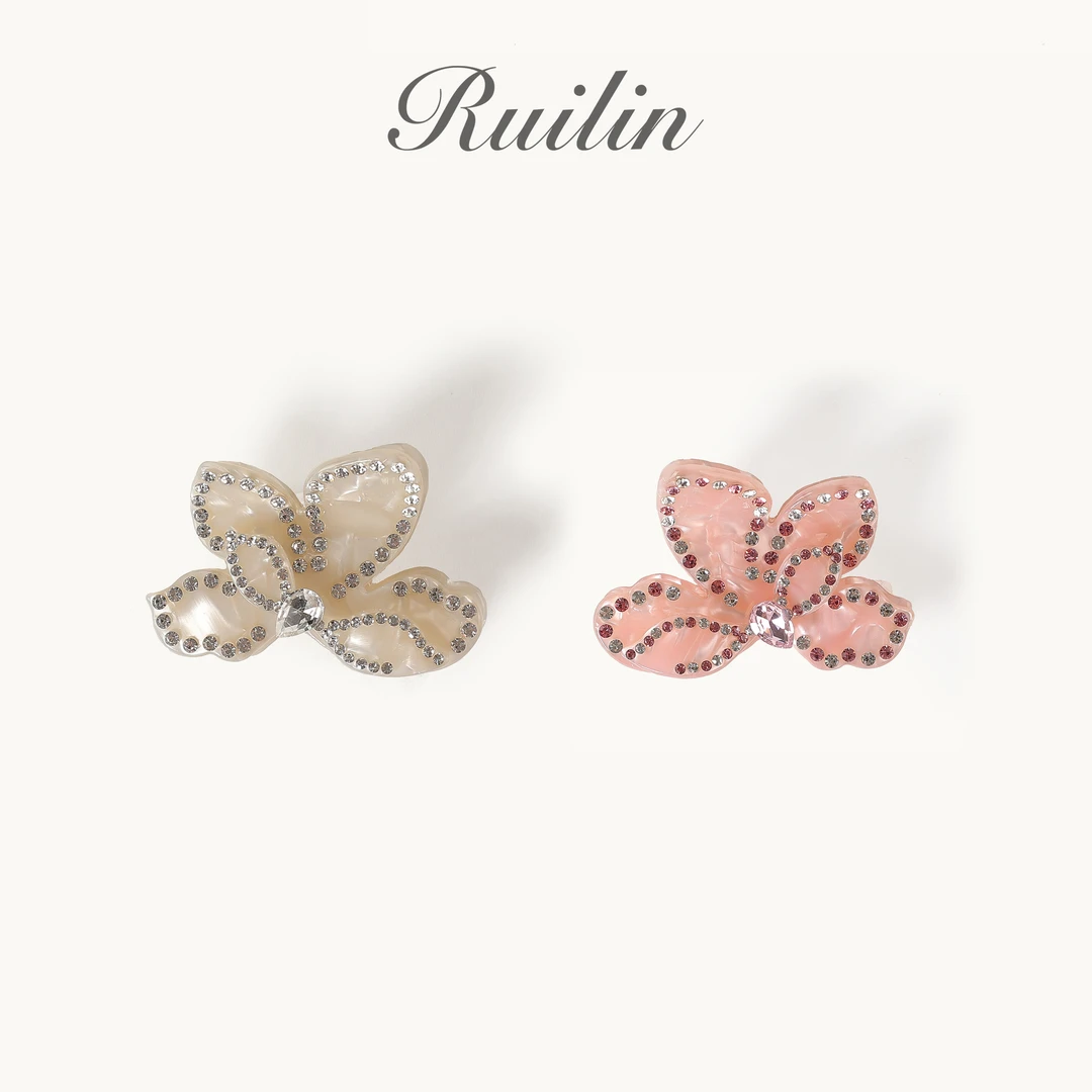 RUILIN【繁花晶灵】发夹轻奢发卡镶嵌高级感