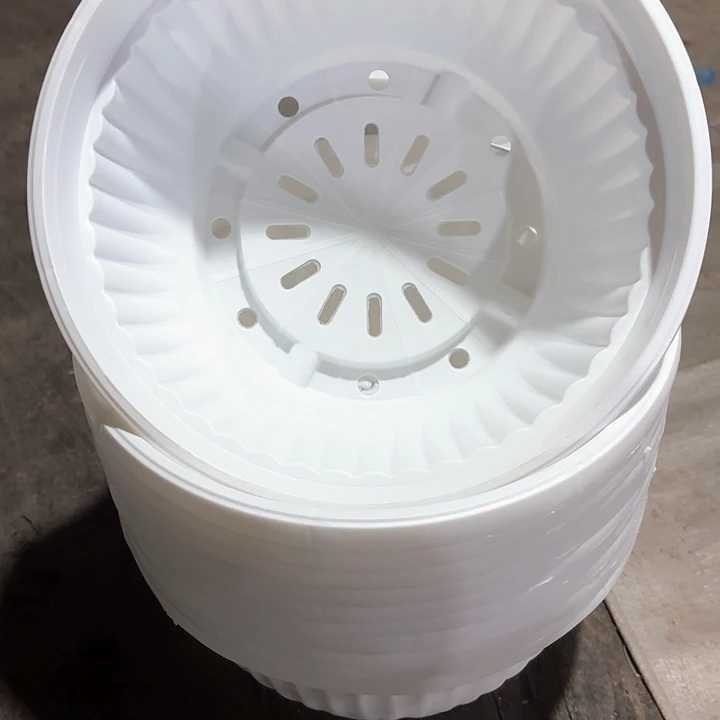 23公分白色聚宝盆6个