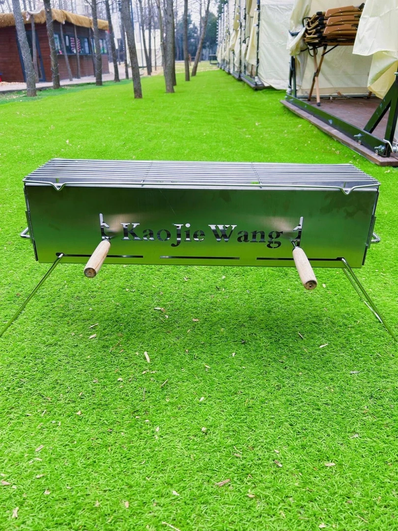 【户外露营烧烤炉套装】炉+烤网+炭夹+火力杆+菊花炭+引炭+电动风扇