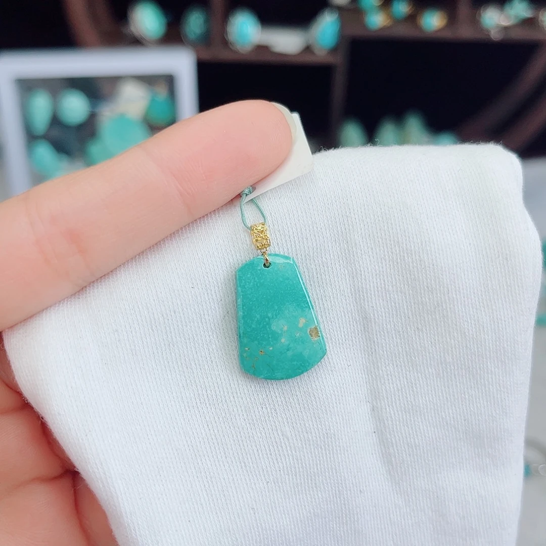 绿松石18K金镶嵌绿松石