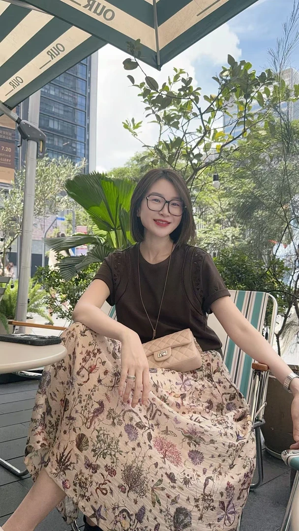 072 & RICE【月牙肩】 棉 夏季休闲刺绣短袖T恤 Z-32NB393