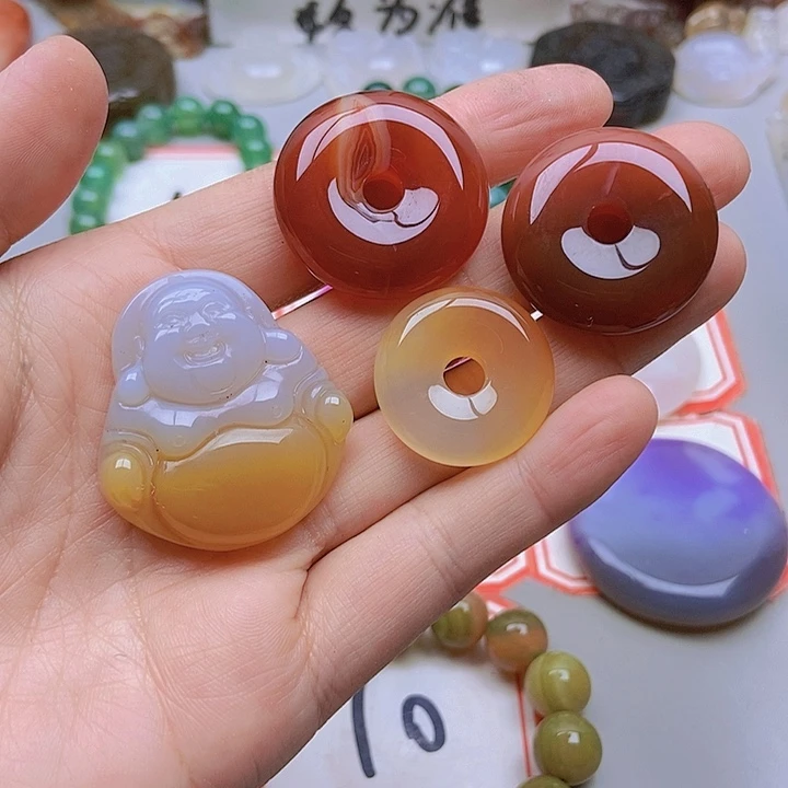 【闪购商品】未镶嵌玛瑙/玉髓珠宝半成品?***缘