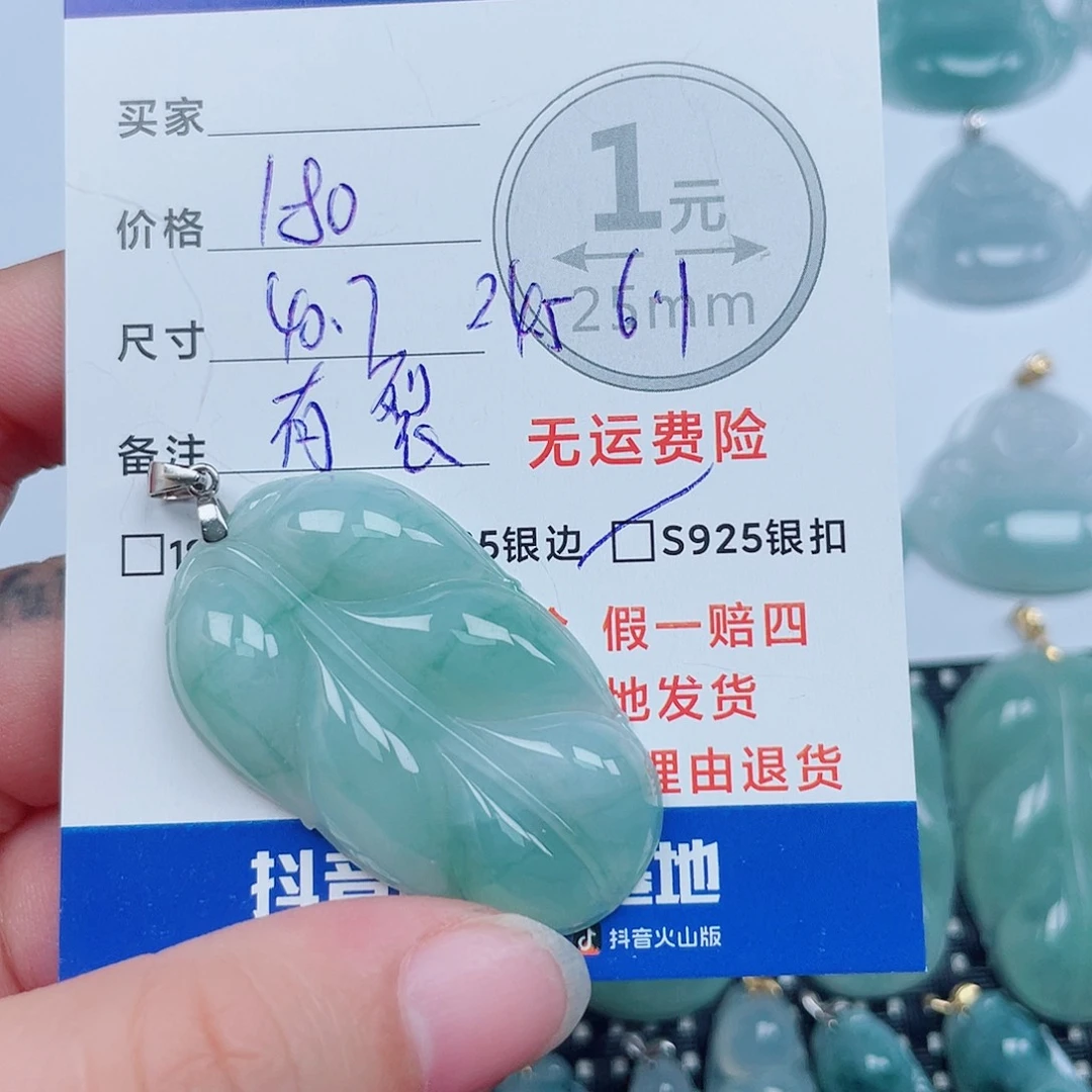 翡翠银S925镶嵌颈饰