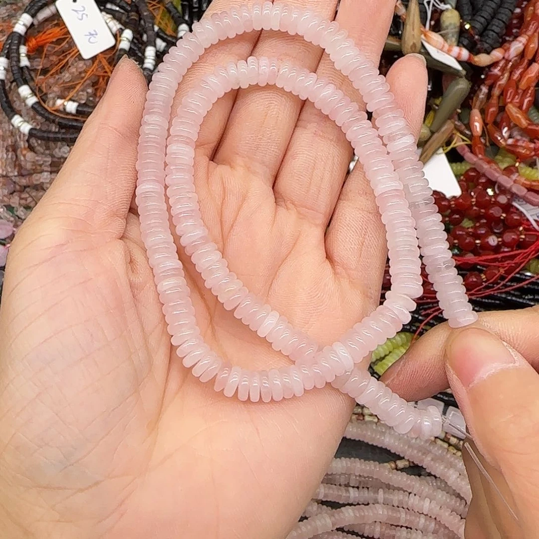 玛瑙/玉髓合金珠宝半成品马粉隔片6mm一条