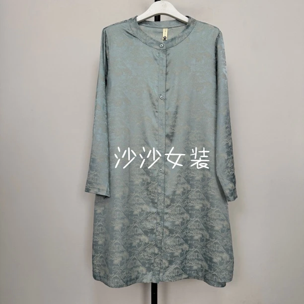 628夏季中长款中式衬衫（衣长85厘米）