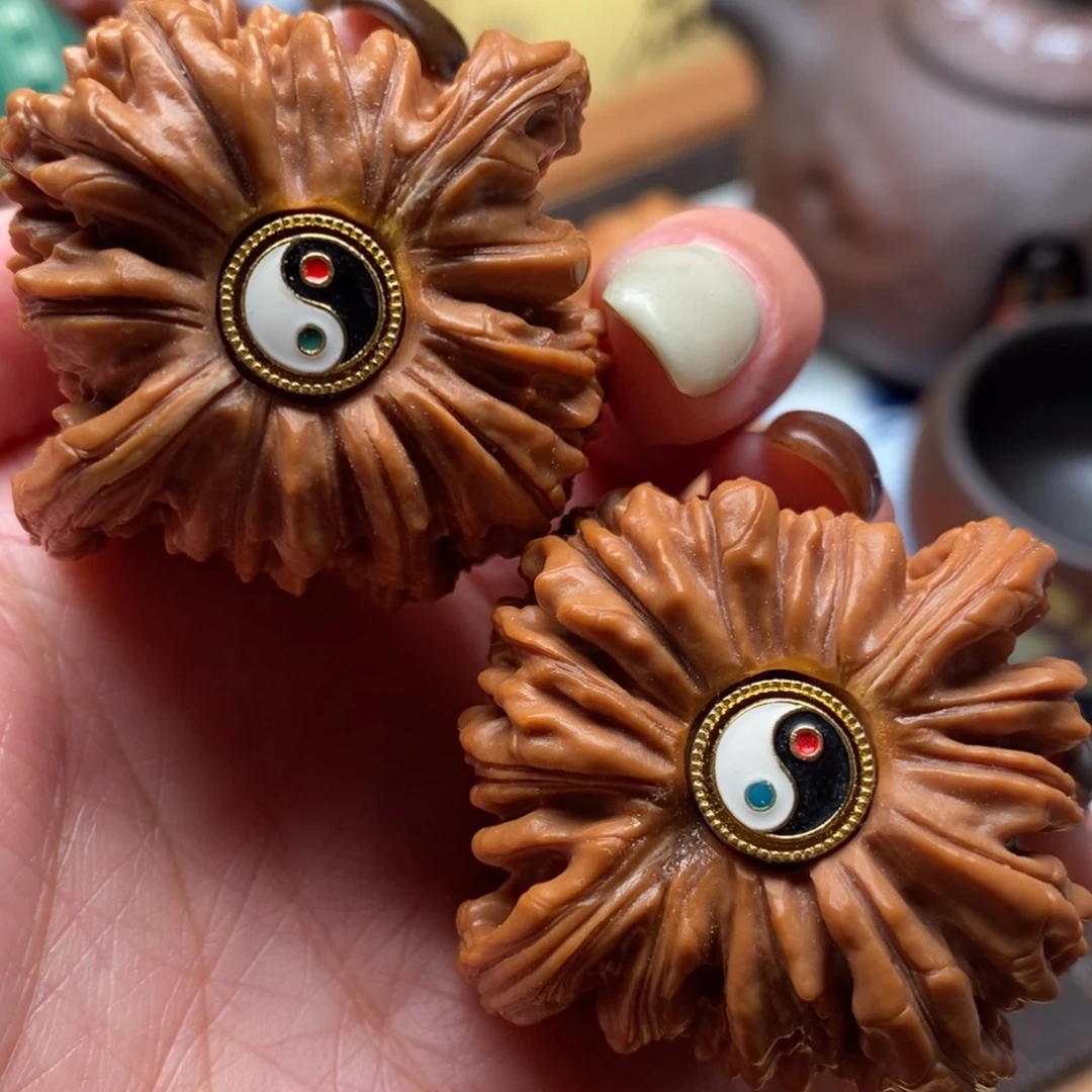 把件文玩核桃45尺寸全品四座楼