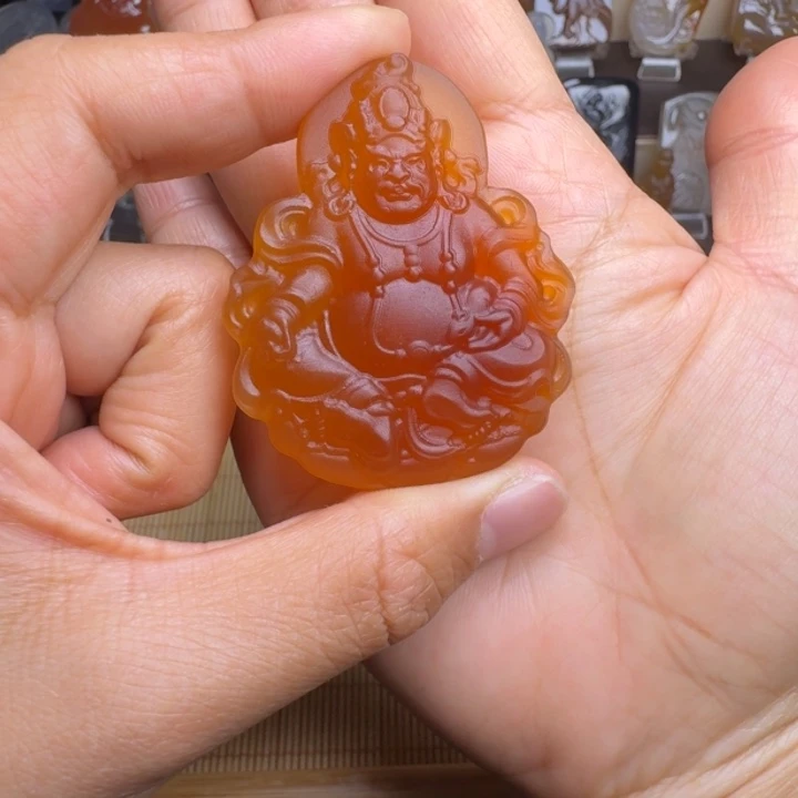 暗***子玛瑙/玉髓未镶嵌颈饰