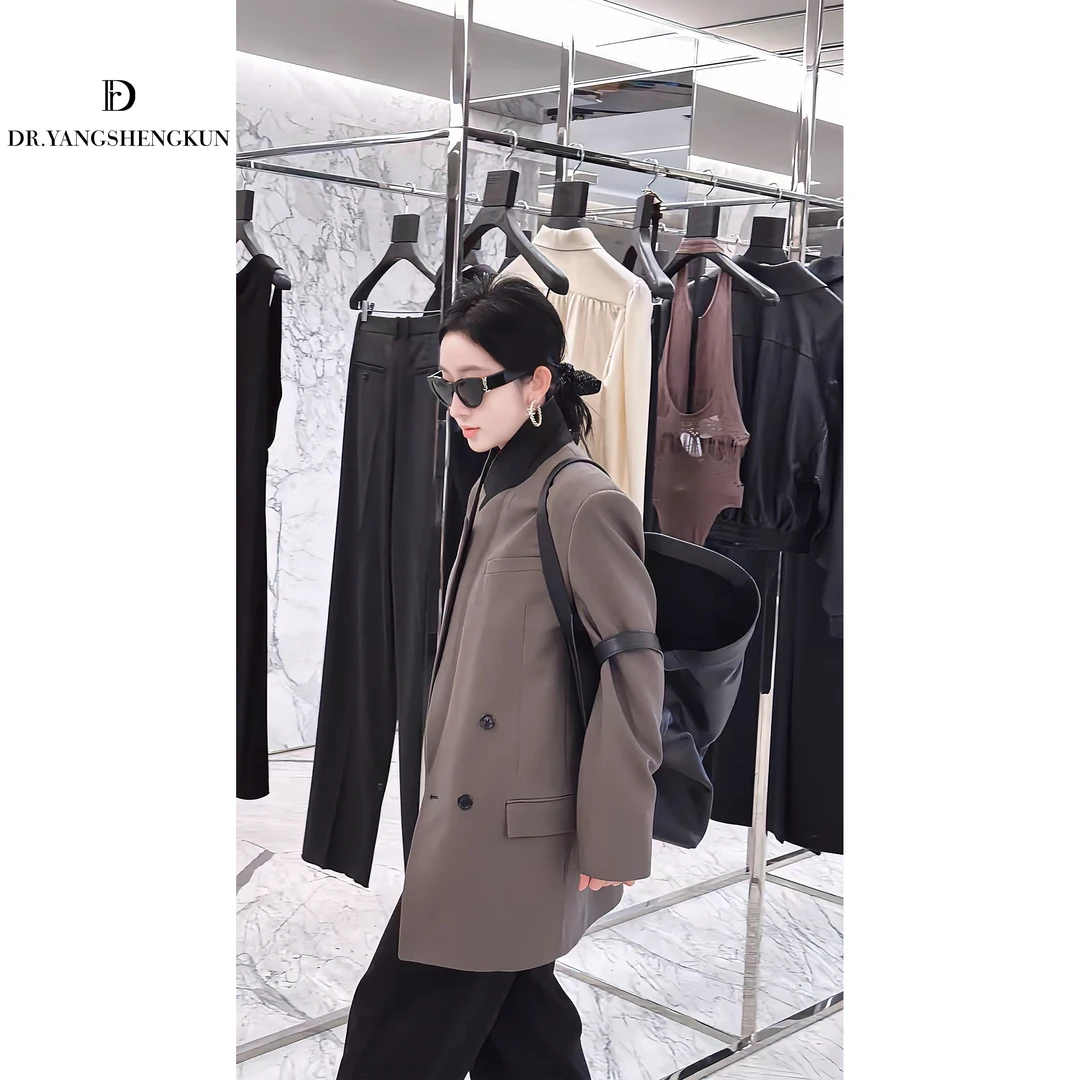 杨圣坤2025新品高级定制西装外套百搭干练气场女装GF2502-1105