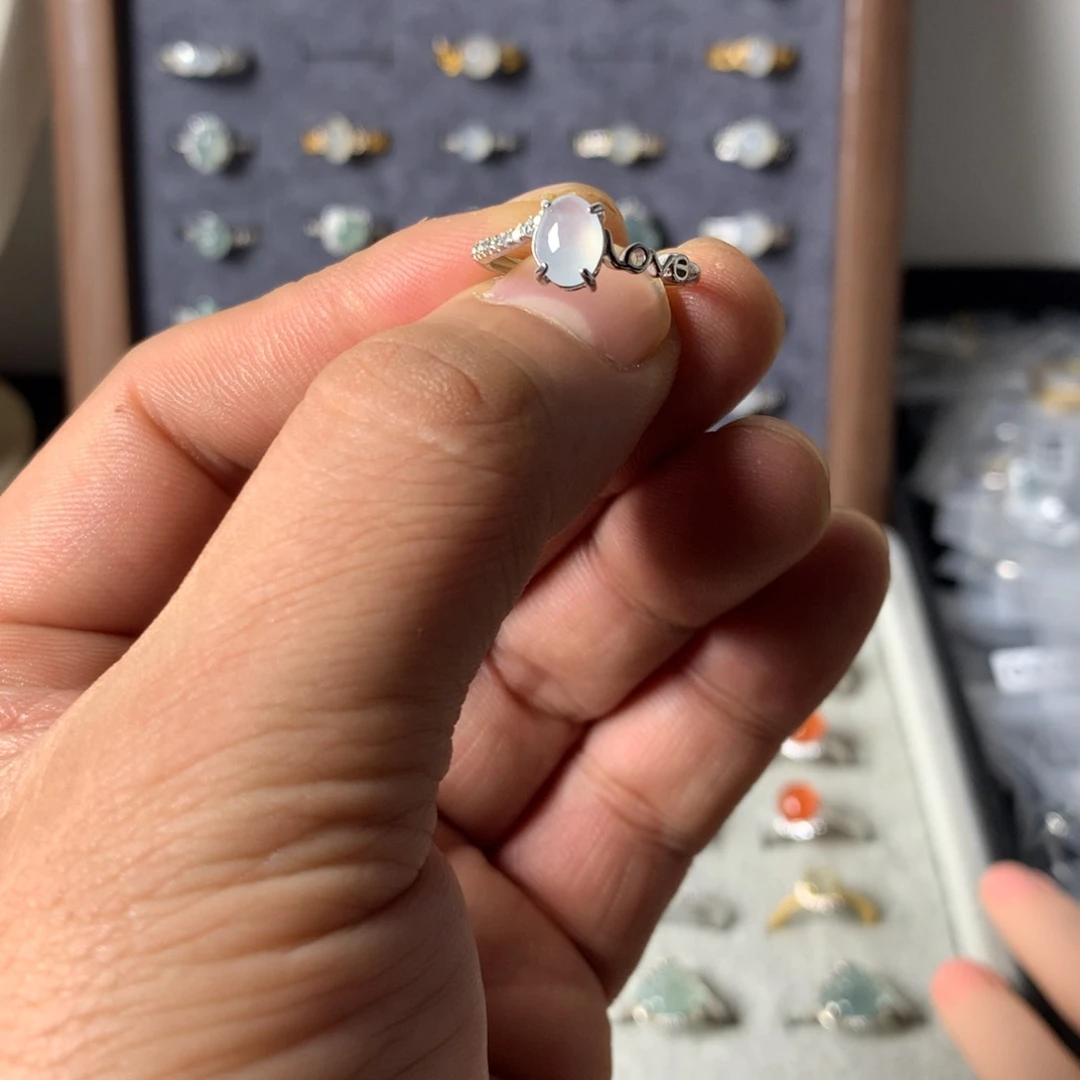 乖***乖翡翠未镶嵌戒指0037