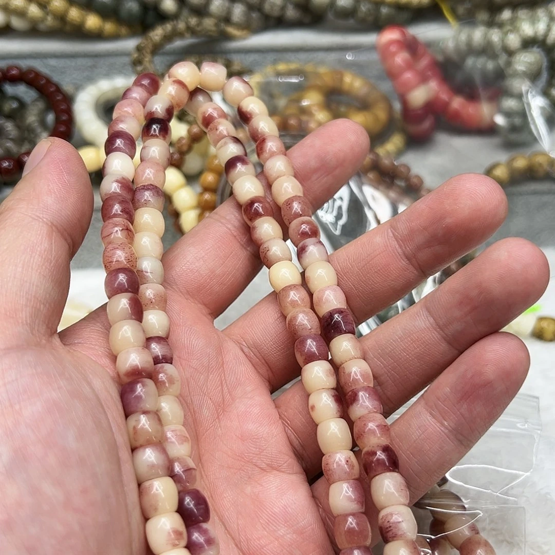 驼骨手串/手链48紫驼骨8×7直切108