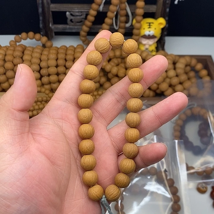 猴头核桃手串凤羽全品手持12+