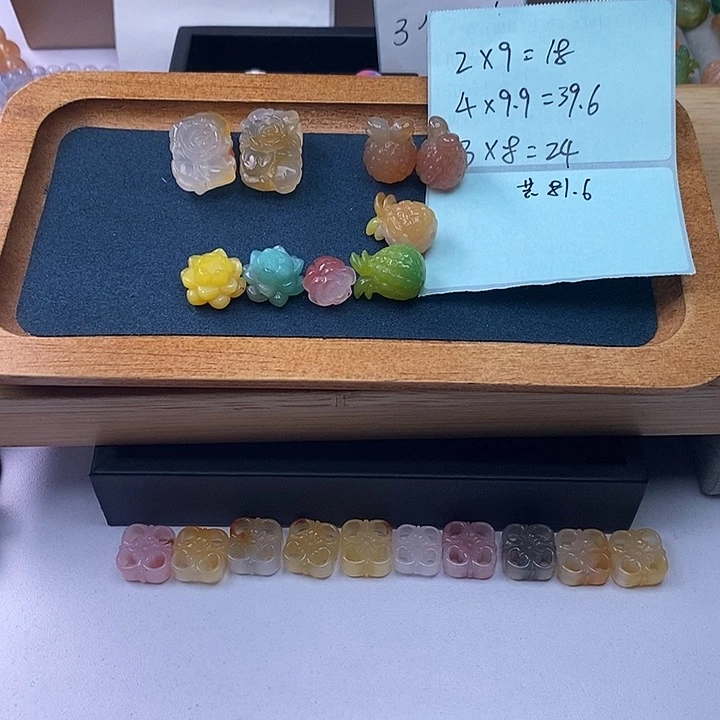 玛瑙/玉髓车挂未镶嵌罗**国