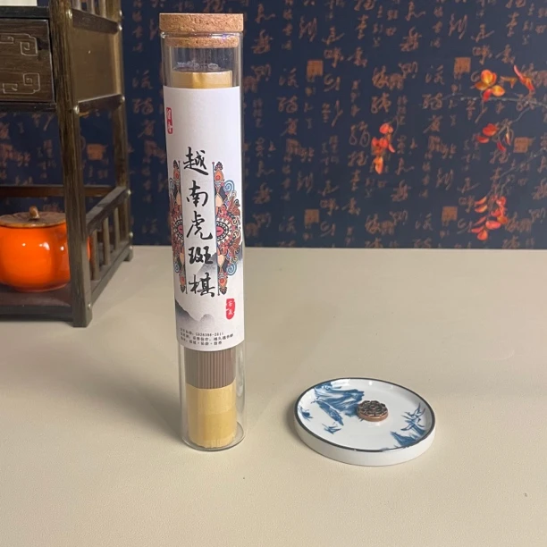 【线香】越南老料虎斑棋100克卧室茶室室内沉香檀香香炉熏香香薰