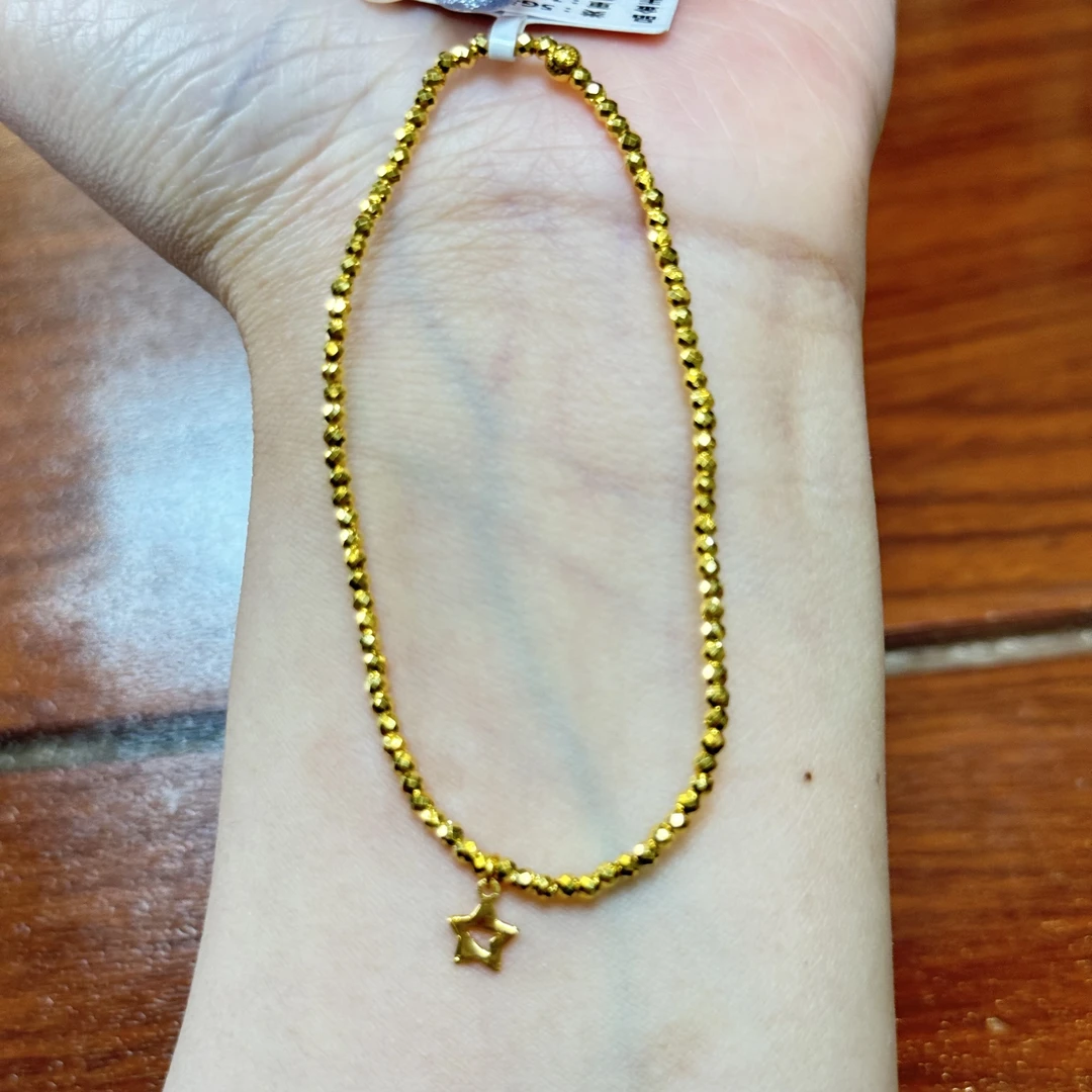 F【镂空星星手串】足金999手串