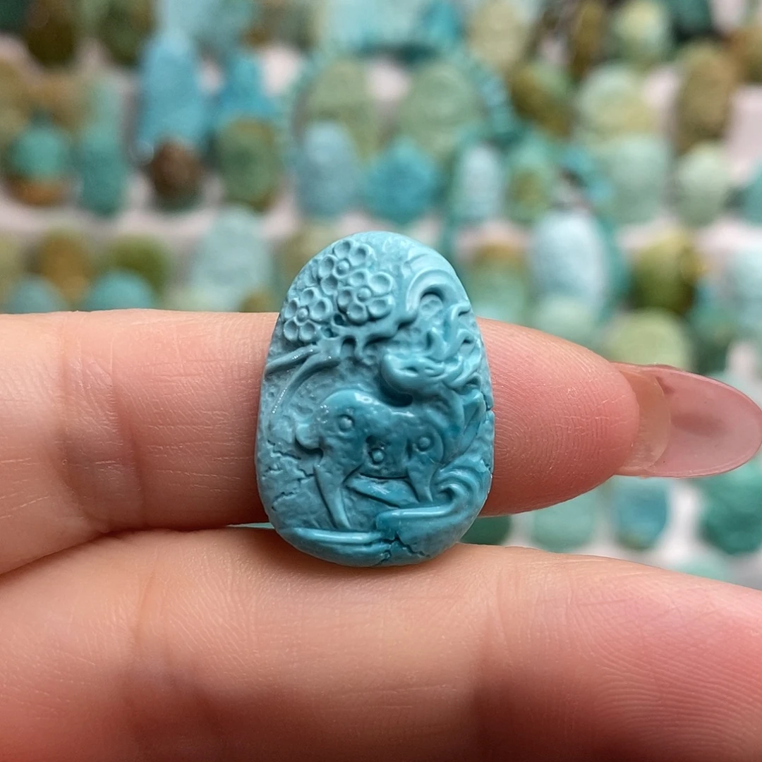 未镶嵌绿松石绿松石