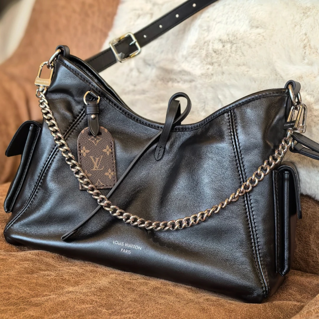 99新 LouisVuitton/路易威登 Carryall黑武士小号单肩斜挎包