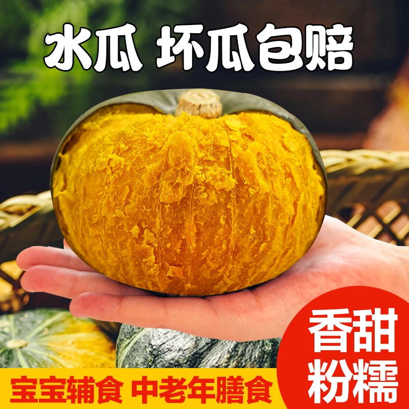 白浪源1号贝贝南瓜9斤装粗粮宝宝辅食粉面香甜板栗味小南瓜