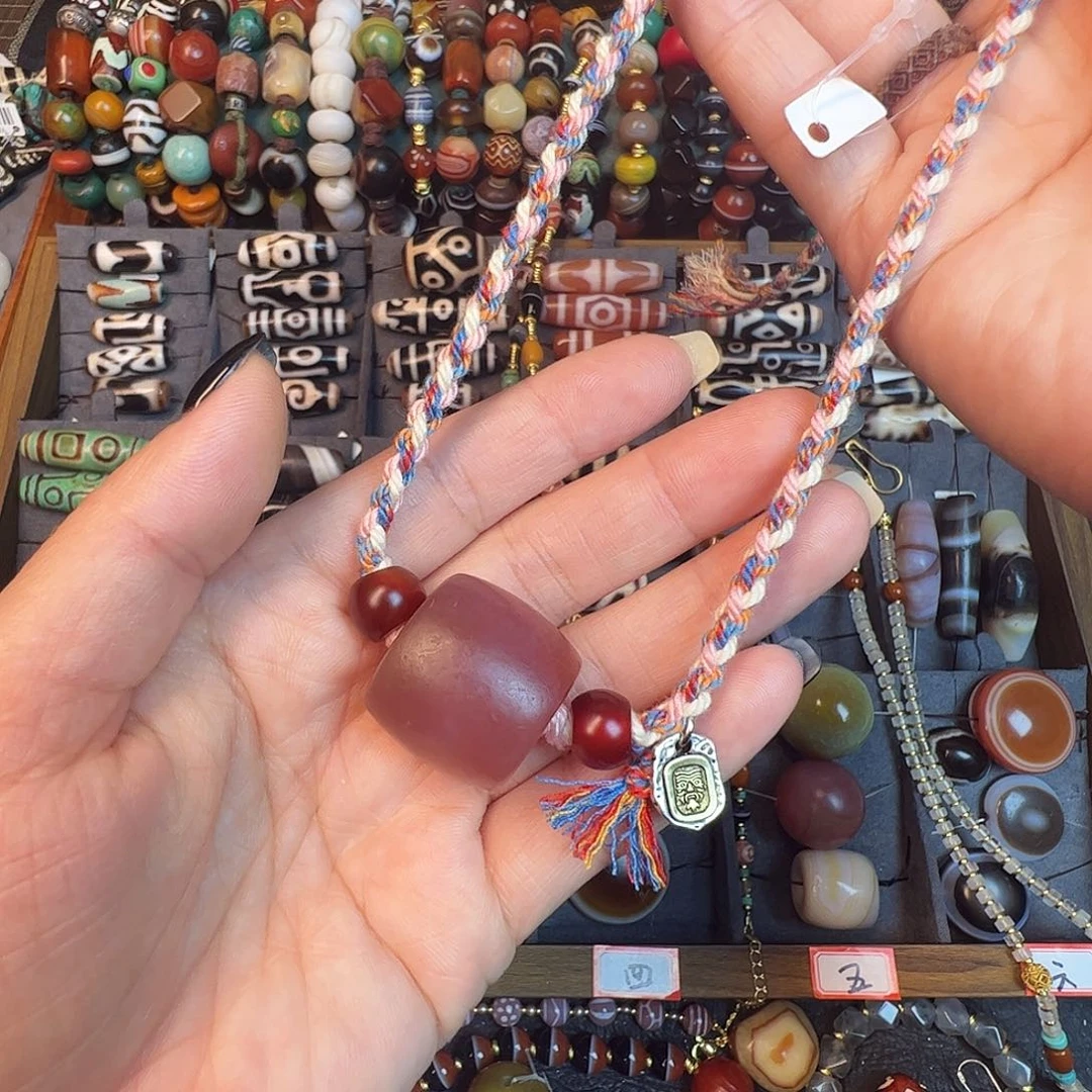 玛瑙/玉髓未镶嵌项链