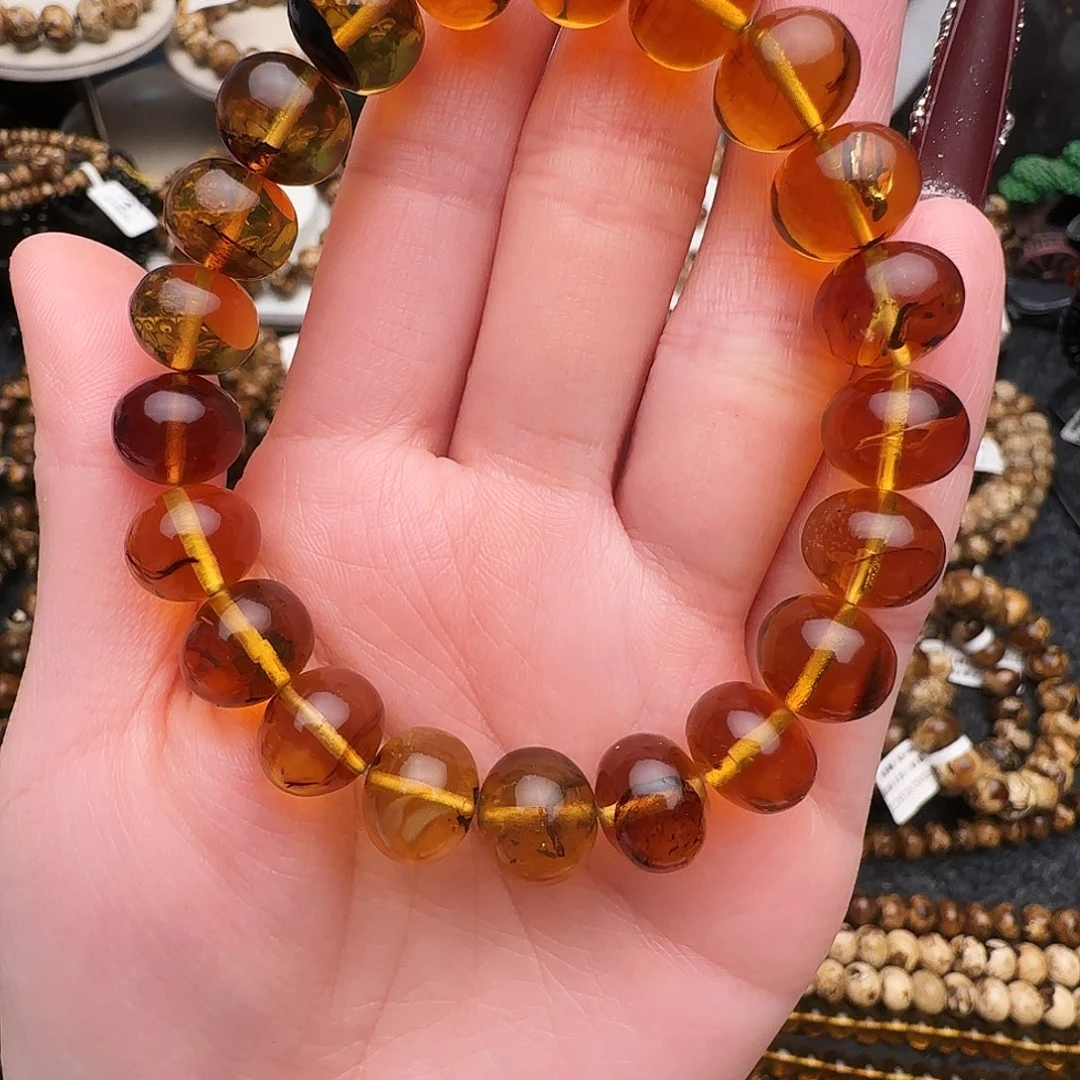 琥珀未镶嵌手链抚顺琥珀