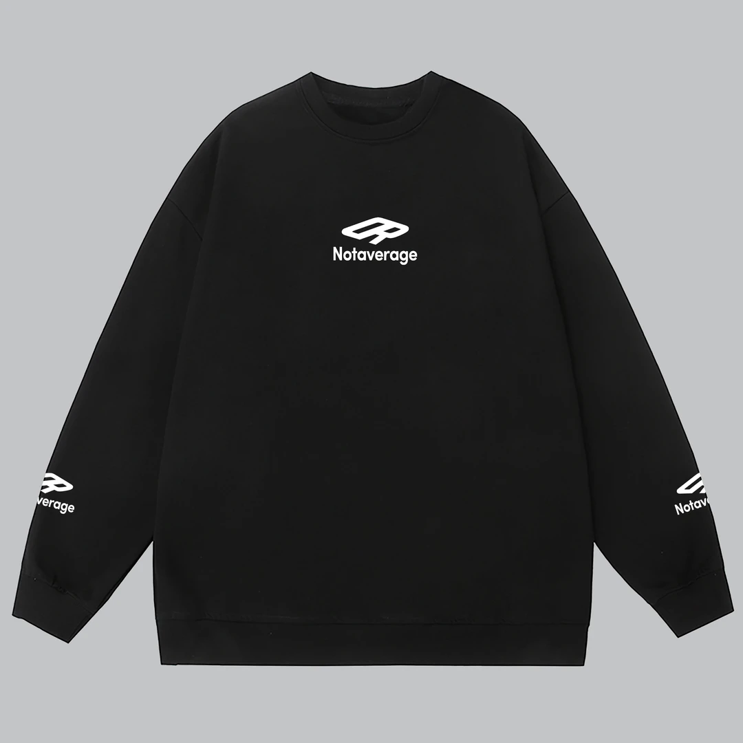 DR高街美式春秋宽松男女情侣装白色长袖T恤衫ins