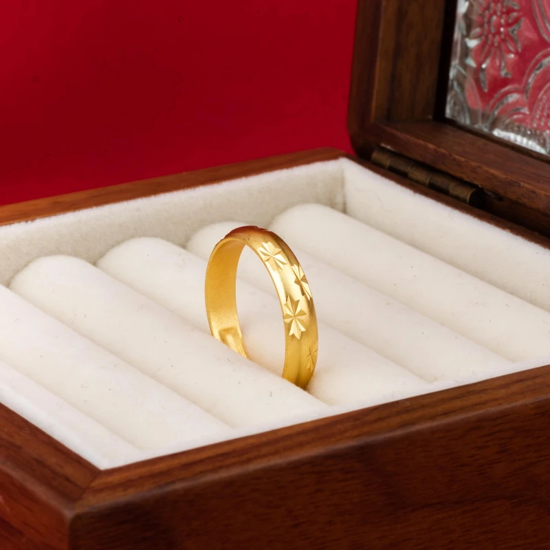 男女同款气质百搭款满天星开口戒指可调节V3