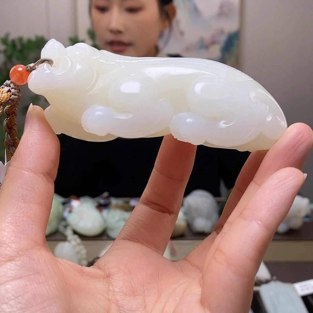 和田玉未镶嵌挂件