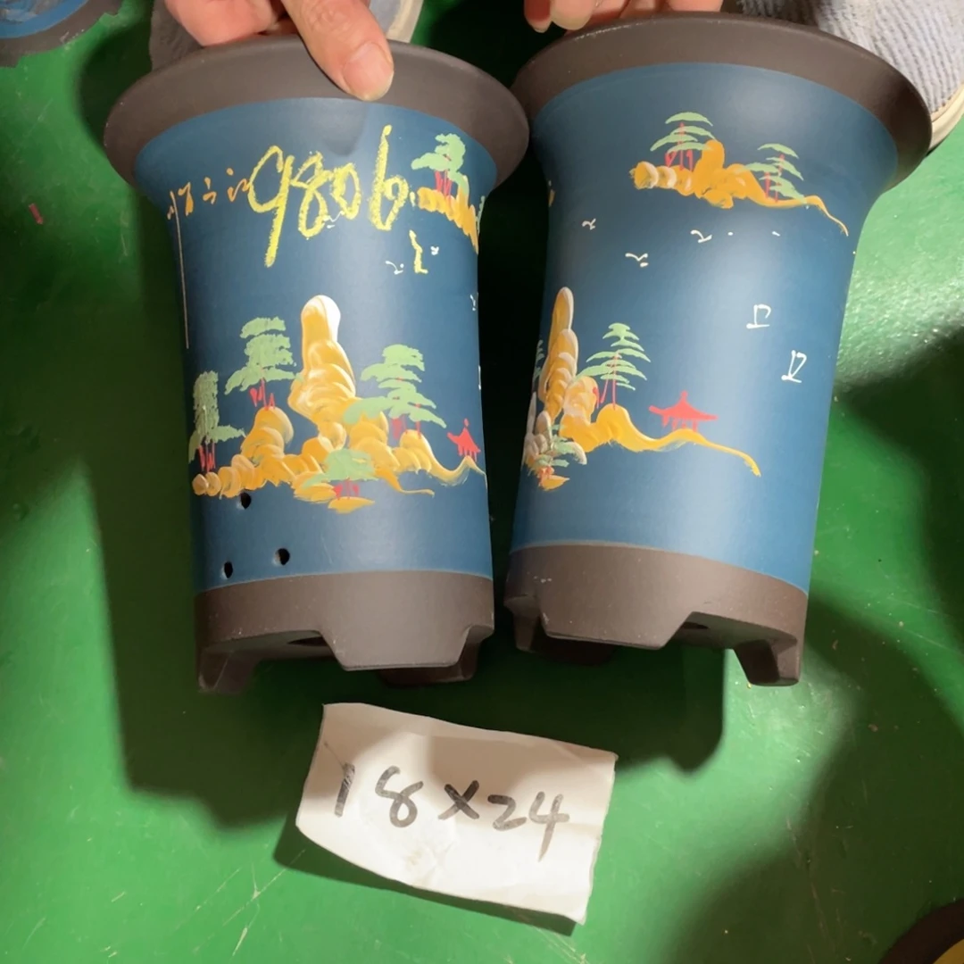 钢***侠花盆紫砂微瑕中号