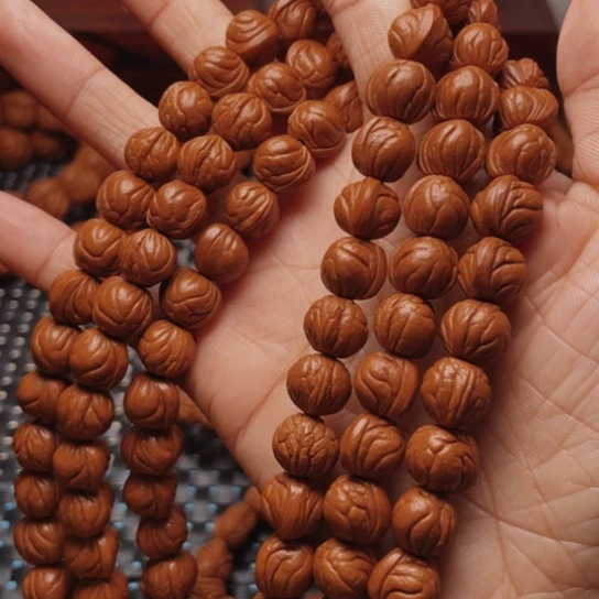 桃核手串深*龙纹桃核