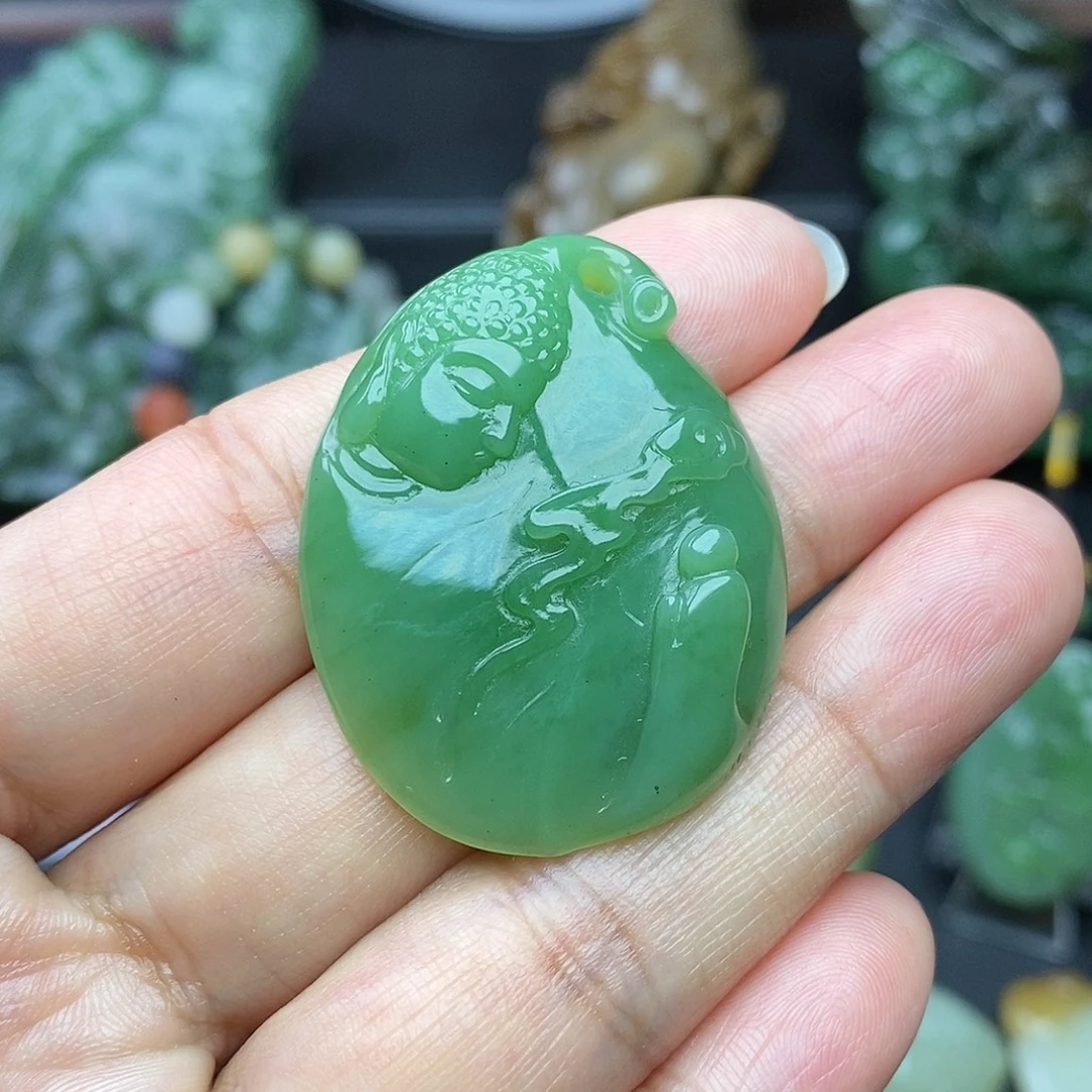 和田玉（碧玉）未镶嵌挂件