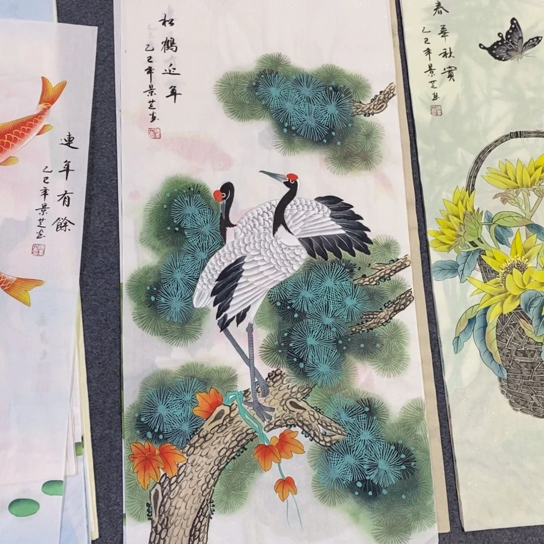 国画尺寸100✖️50精品三尺手绘画