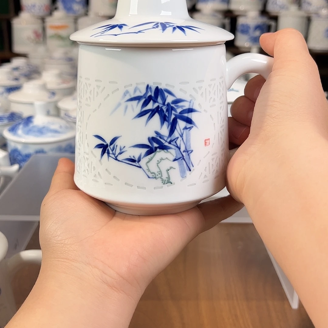 景德镇高温陶瓷个办公杯