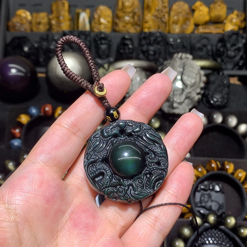 【闪购商品】黑曜岩珠宝奇石未镶嵌芒*