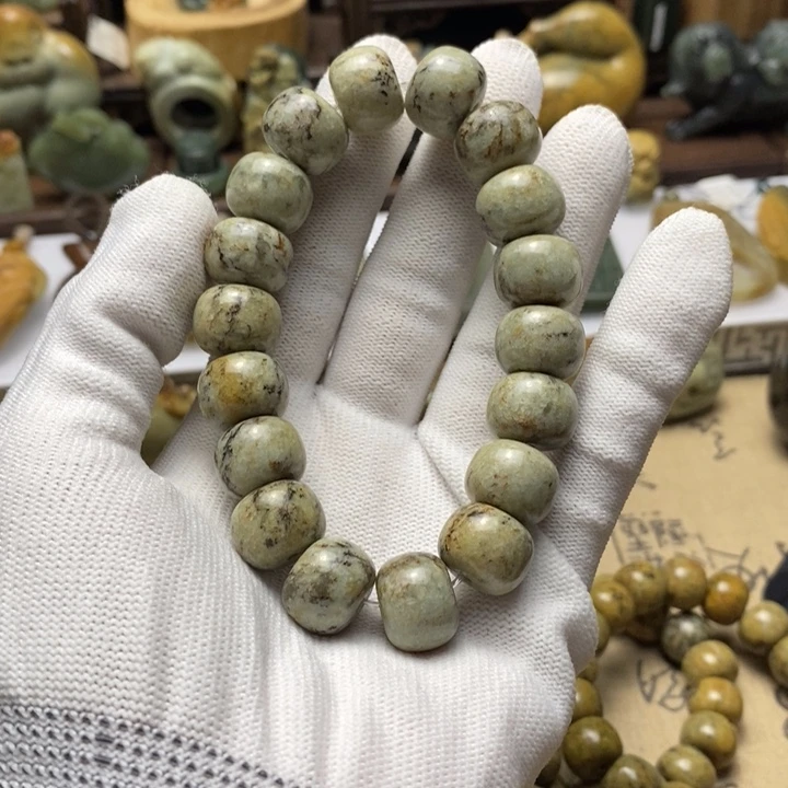 岫岩河磨玉（透闪石质玉）未镶嵌把件湄*