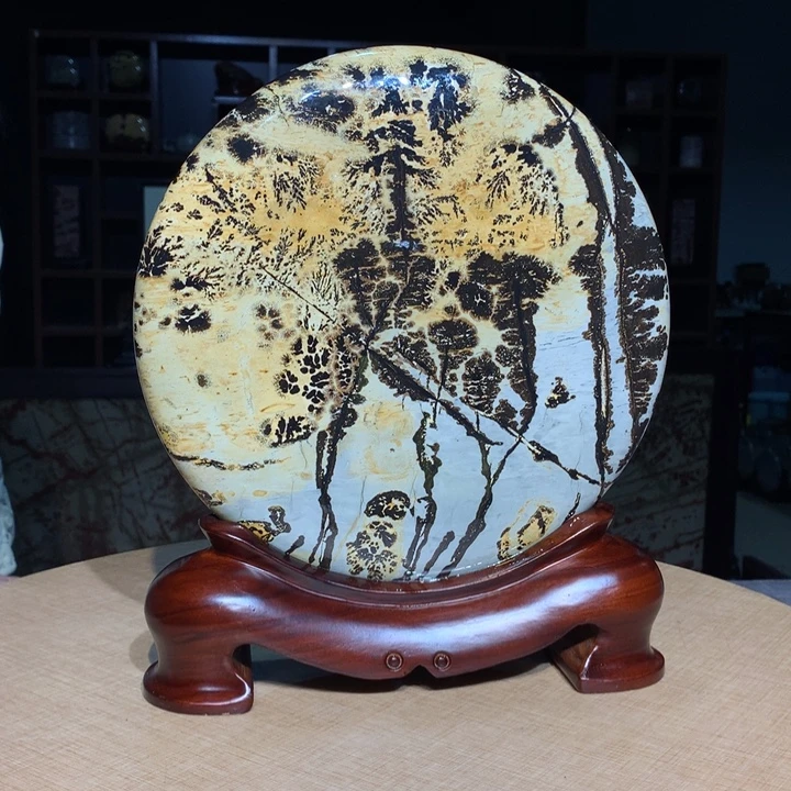 广西国画石摆件，观赏收藏