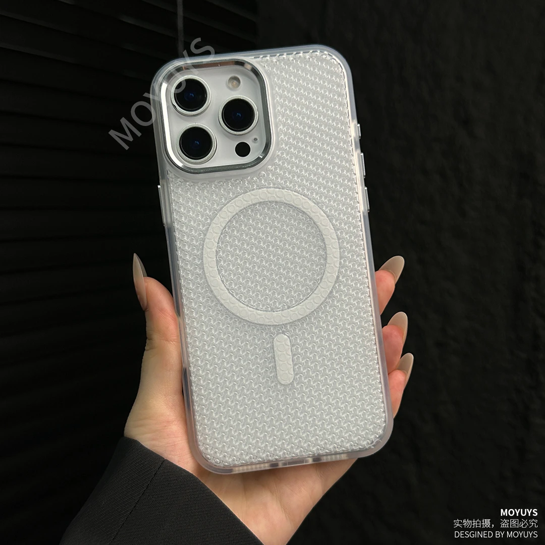 适用iPhone苹果16手机壳15磁吸14透明13轻薄promax散热12高端pro