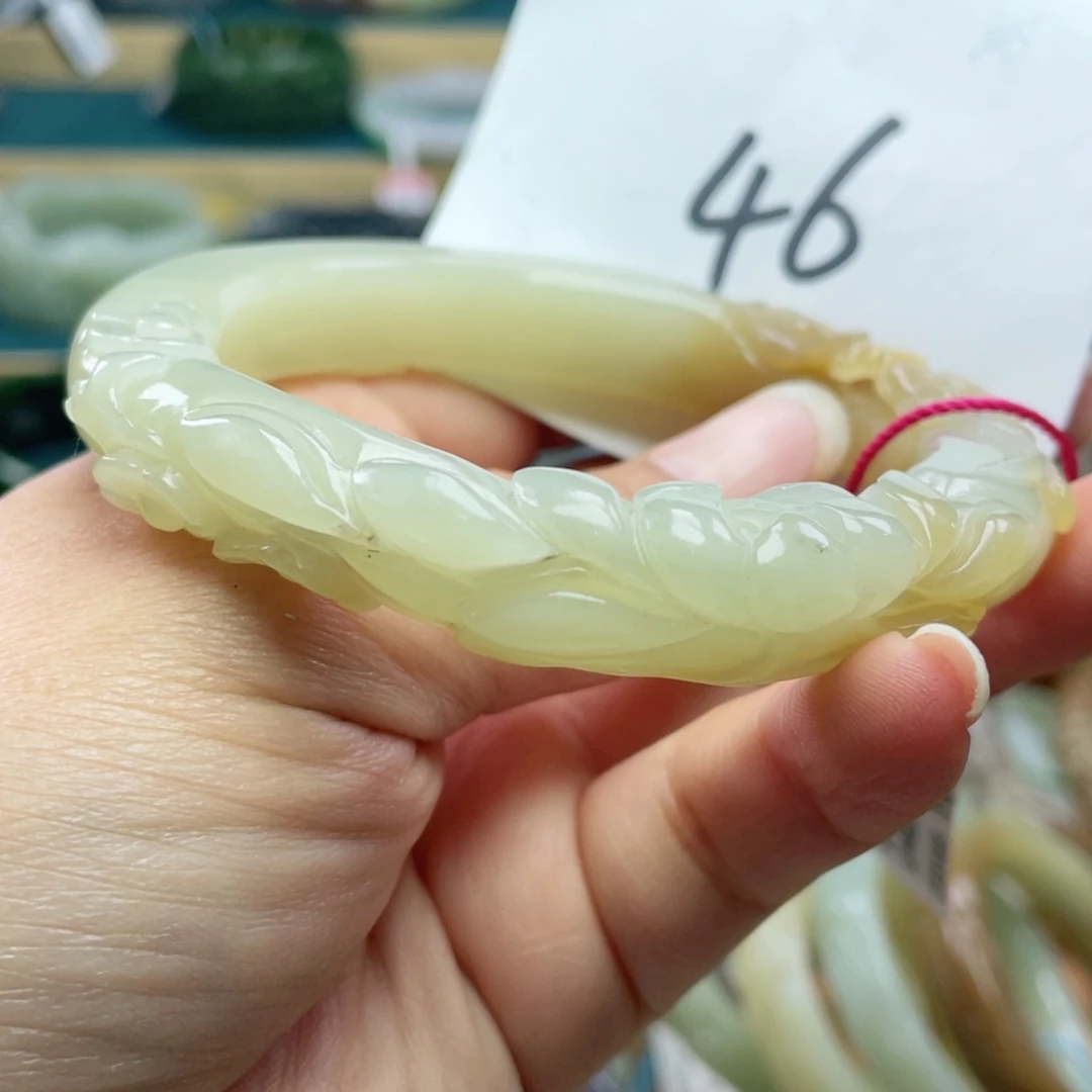 未镶嵌手镯和田玉圈口60