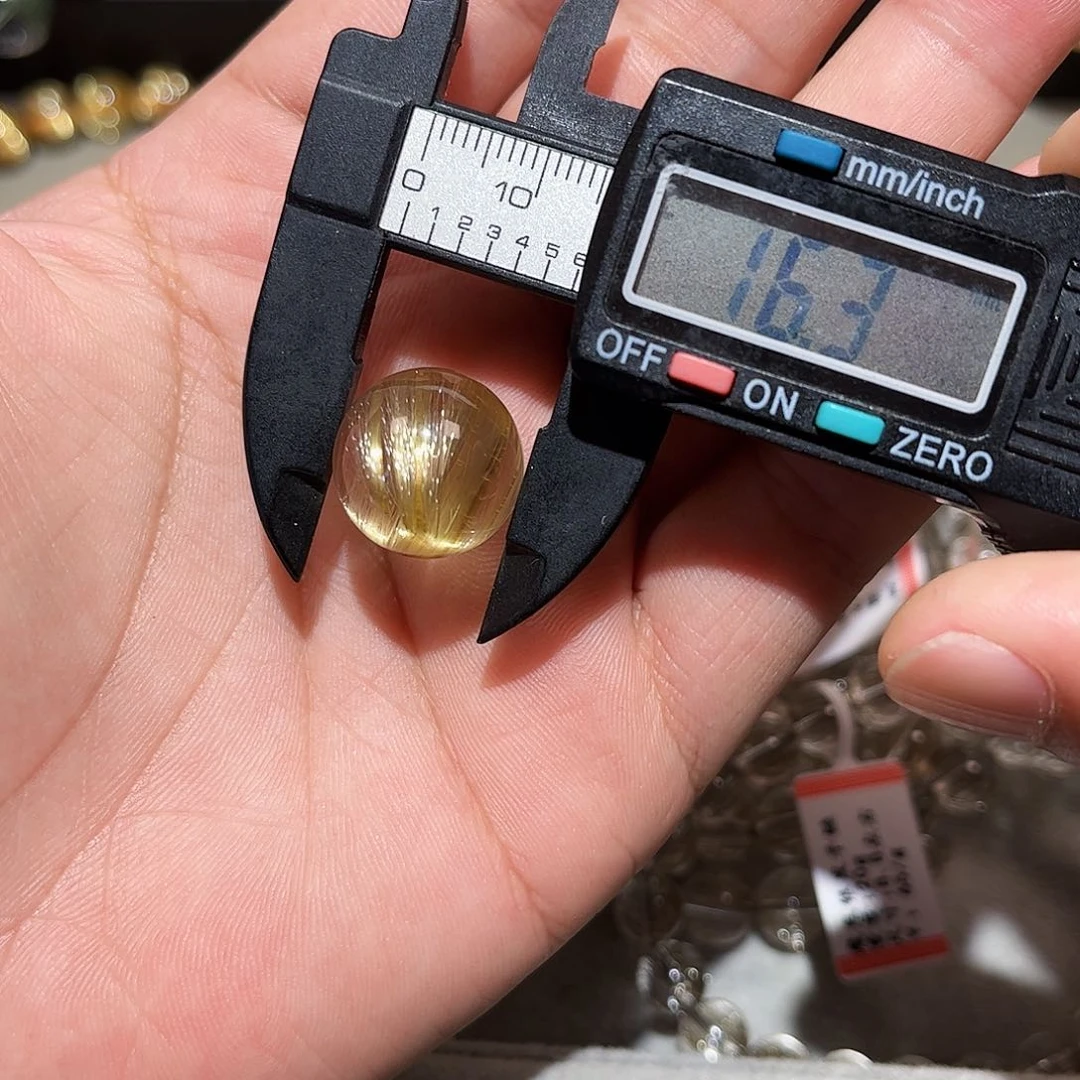 水晶手链未镶嵌浅****?金发晶单珠